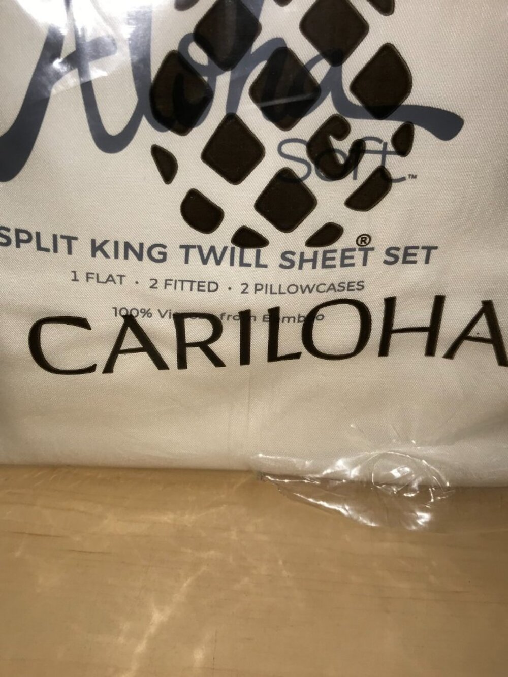 Cariloha Split King Twill Sheet Set Aloha Soft -Viscose Bamboo (5 pcs) - Picture 8 of 16